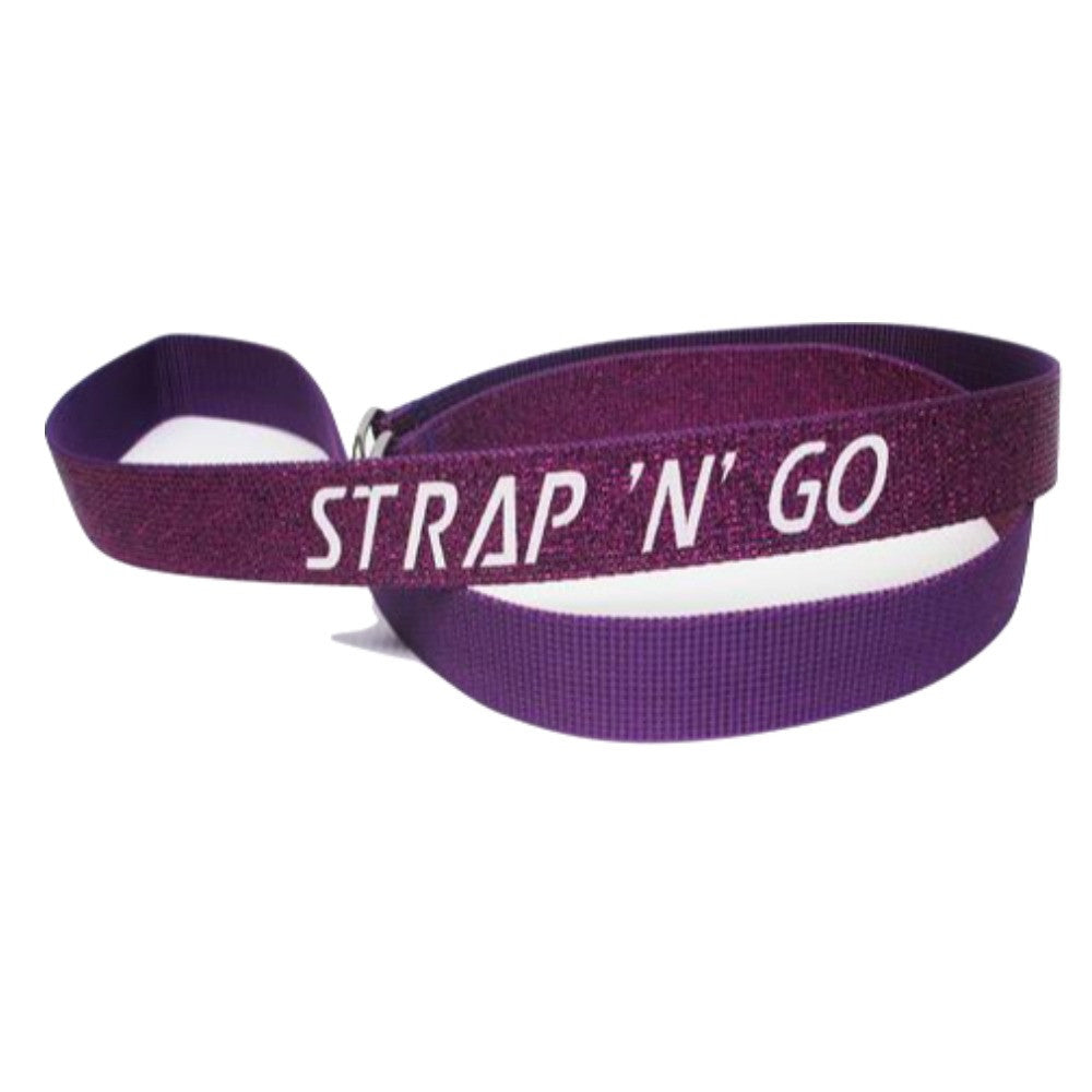 Strap'n'Go Glitter Skate Noose - Adjustable Skate Leash for Ice & Roller Skates - Perfect for Carrying, Organizing & Decorating Skates at Rinks, Parks & Home
