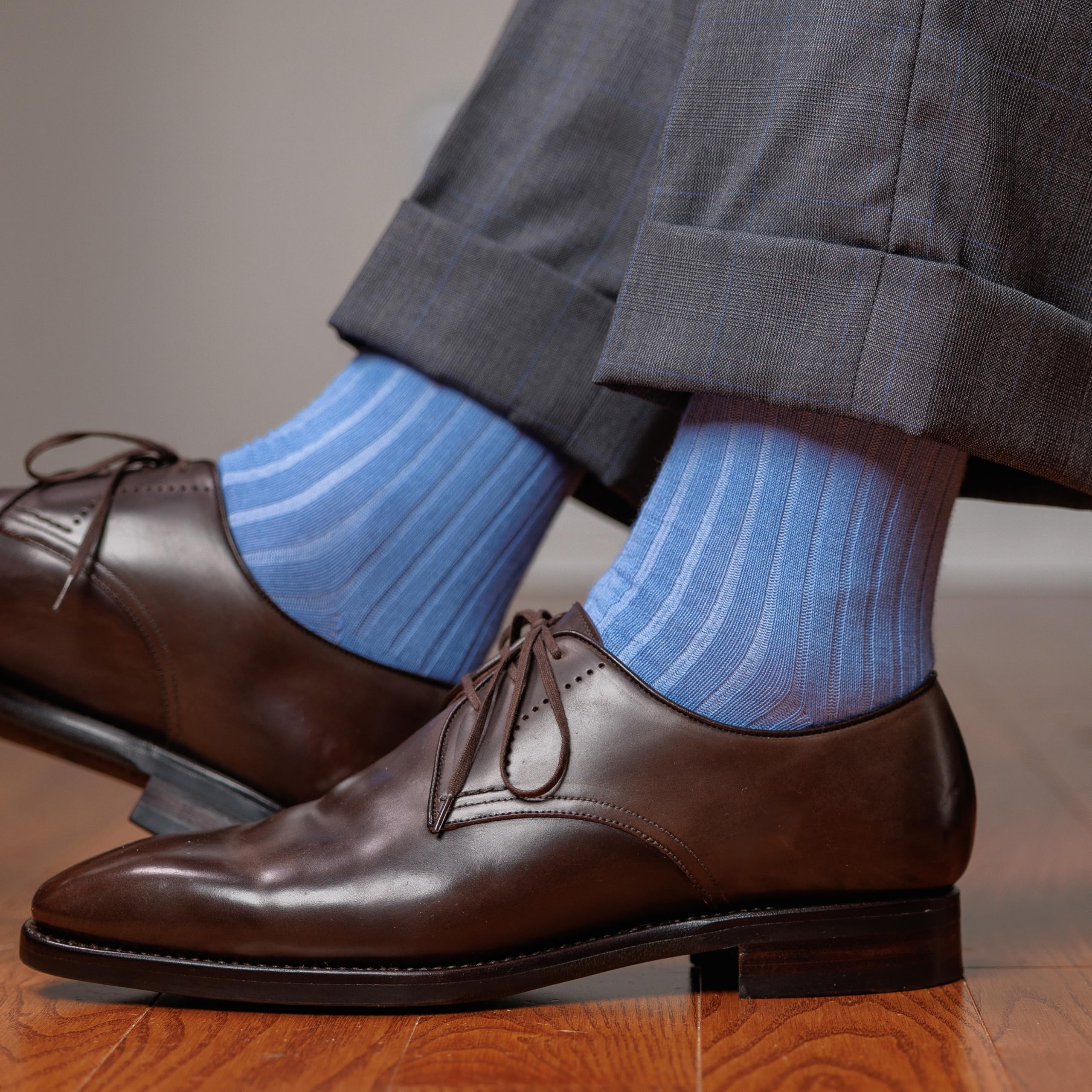 Premium Cotton Dress Socks for Men - Knee High Over The Calf Formal Socks | Breathable & Comfortable Business & Wedding Attire Socks by Boardroom Socks | Perfect for Office, Formal Events & Professional Wear
