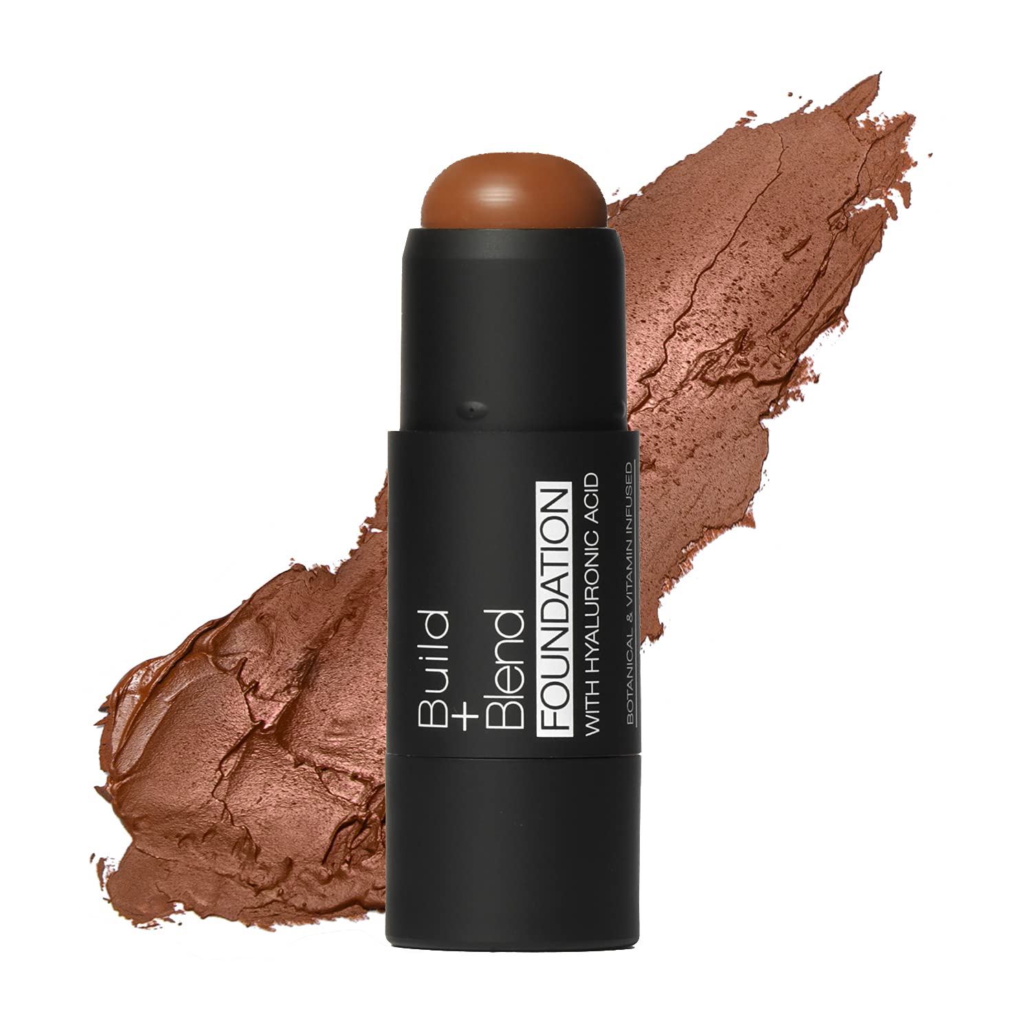 Palladio BUILD + BLEND Foundation Stick & Contour Stick - Mocha 0.25oz | Professional Cream Makeup for Flawless Face | Perfect for Everyday Wear, Photo Shoots & Special Occasions