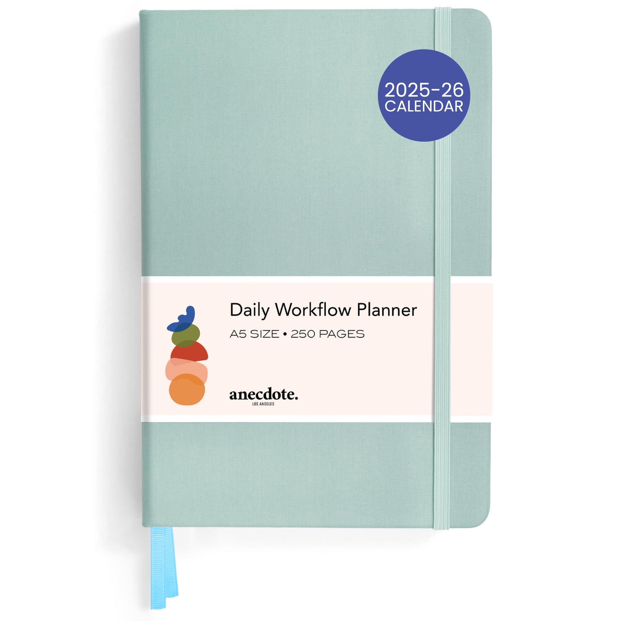 2025-2026 Anecdote Planner: Monthly Weekly Daily Organizer with Hardcover - A5 Size Goal Setting Notebook for Success (Dutch Blue) - Perfect for Work, School & Personal Productivity