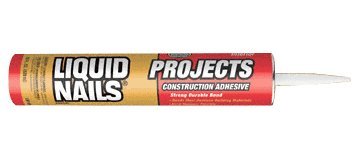 CRL Liquid Nails Heavy Duty Construction Adhesive - Strong Bonding for Wood, Metal, Tile & More - Perfect for DIY Projects, Home Repairs & Professional Construction