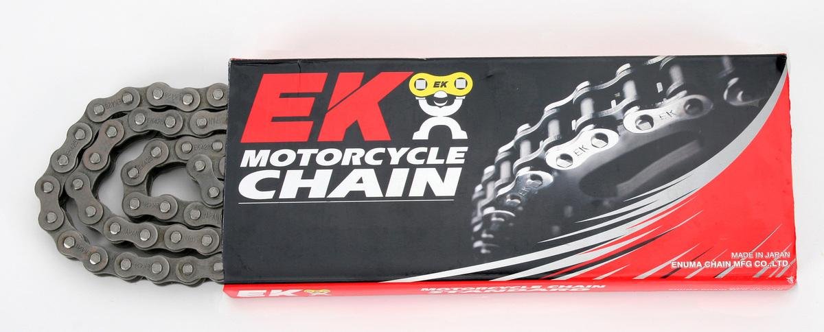 EK Chain 428 SHDR Motocross Series Chain - 132 Links - Gold - High-Performance Motorcycle Chain for Dirt Bikes & Off-Road Racing