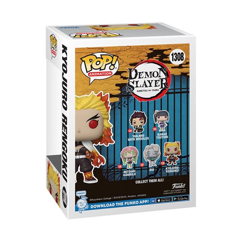Demon Slayer Pop! Vinyl Figure - Kyojuro Rengoku Collectible [1308] | Anime Merchandise for Fans, Home Decor & Gift for Anime Lovers