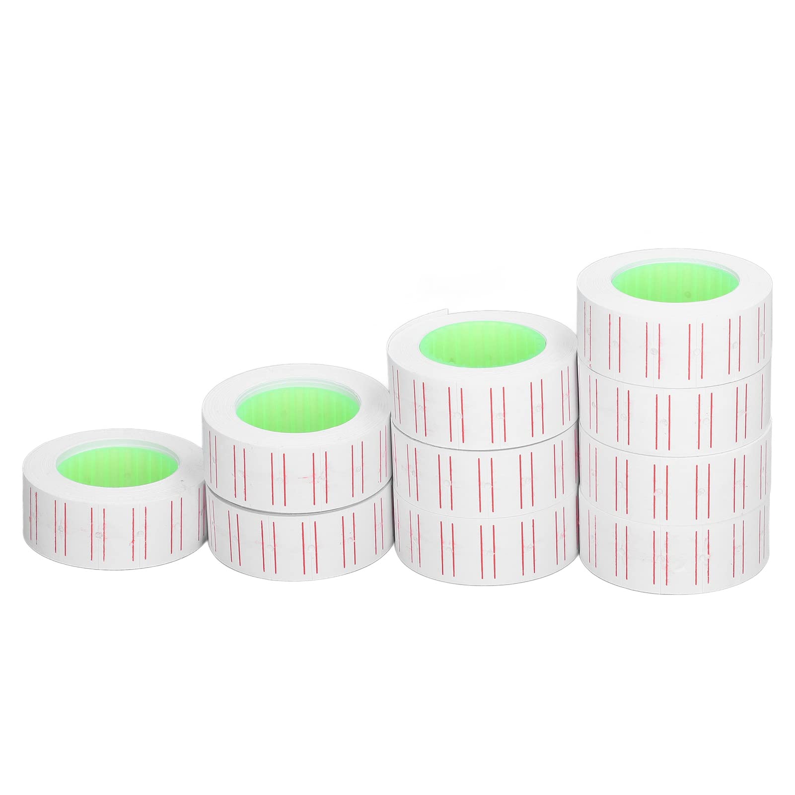 Retail Price Stickers with Red Lines - Clear Printing for Shops & Stores