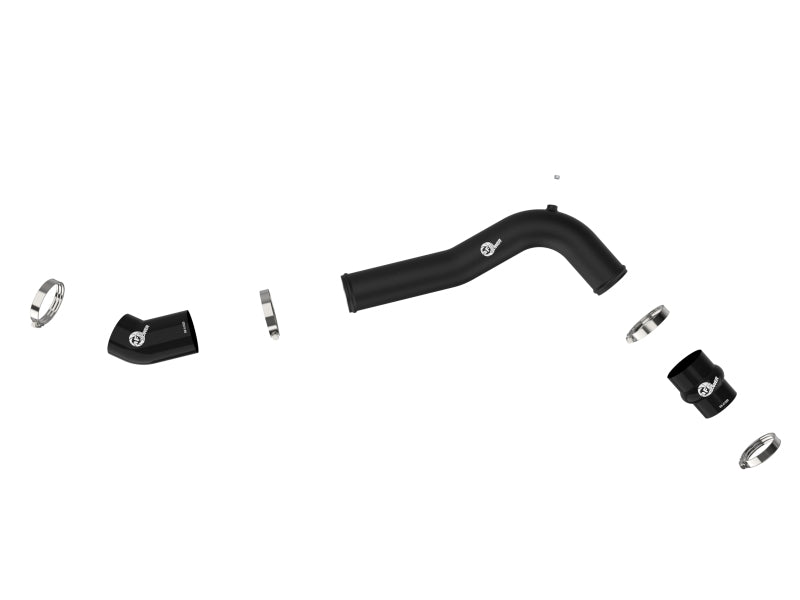 aFe 20-23 Ford Explorer ST V6 3.0L (Twin Turbo) BladeRunner 2.75in Aluminum Cold Air Intake Charge Pipe - Black - Performance Upgrade for Better Throttle Response & Engine Efficiency - Perfect for Street Racing & Off-Road Adventures