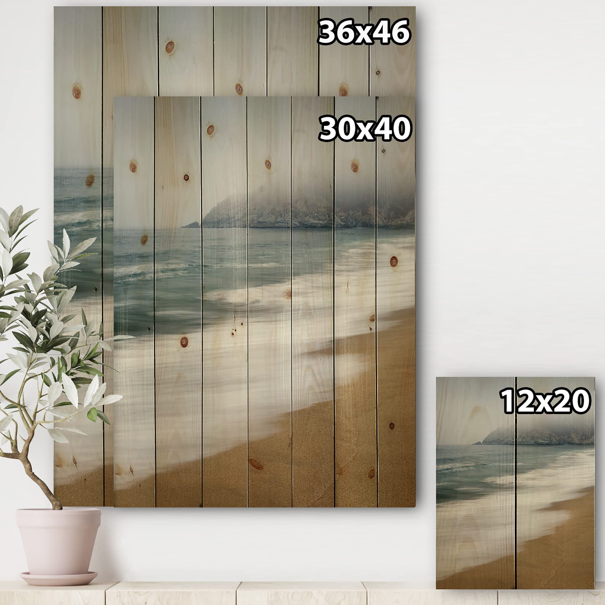 DesignQ Gray Whale Cove Nautical Coastal Wood Wall Art - Handcrafted Blue Ocean Themed Pine Wood Decor for Beach House, Living Room & Bedroom Wall Panels
