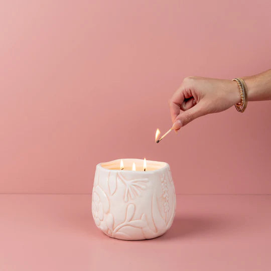 Bridgewater Candle Company Sweet Grace Scented Soy Wax Candle - Floral Vanilla Home Fragrance for Relaxation, Meditation & Romantic Ambiance