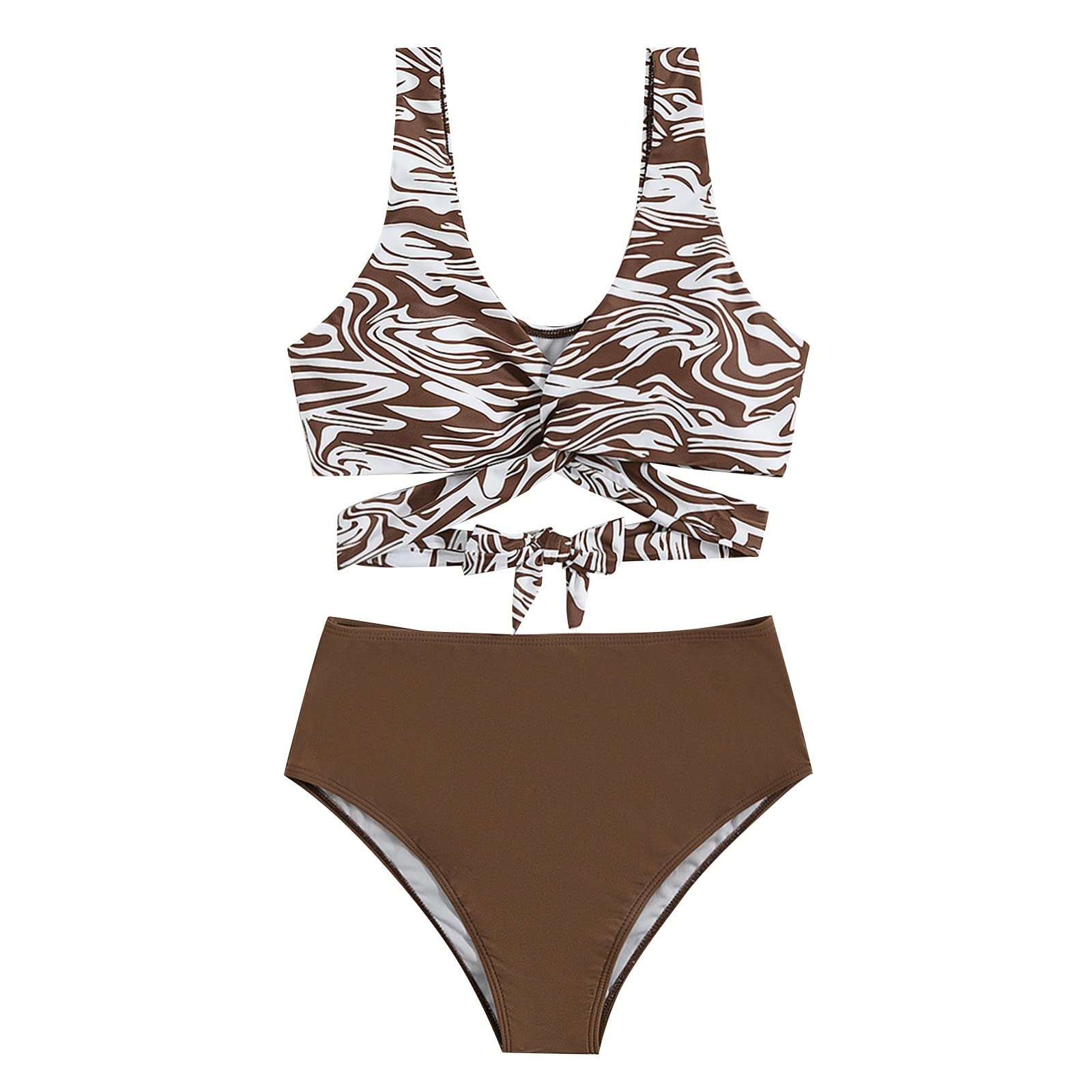 Women's Criss Cross Halter Wrap Bikini Swimsuit - Sexy Two Piece Bathing Suit for Beach, Pool & Summer Vacations