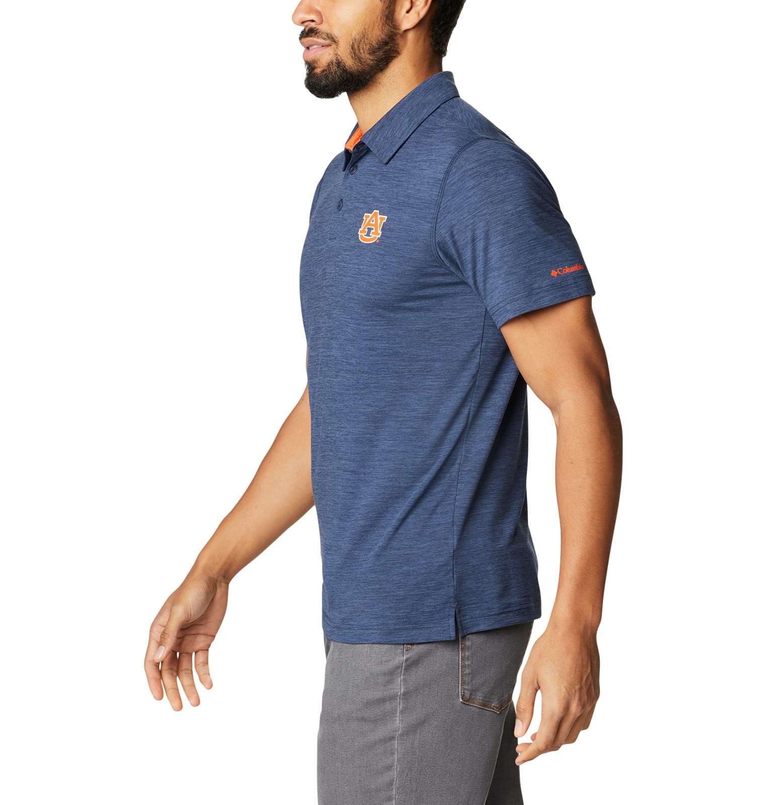 Columbia Men's Tech Trail Polo Shirt - Moisture-Wicking, UPF 50+ Sun Protection, Lightweight Hiking & Outdoor Performance Shirt for Camping, Fishing, and Trail Running