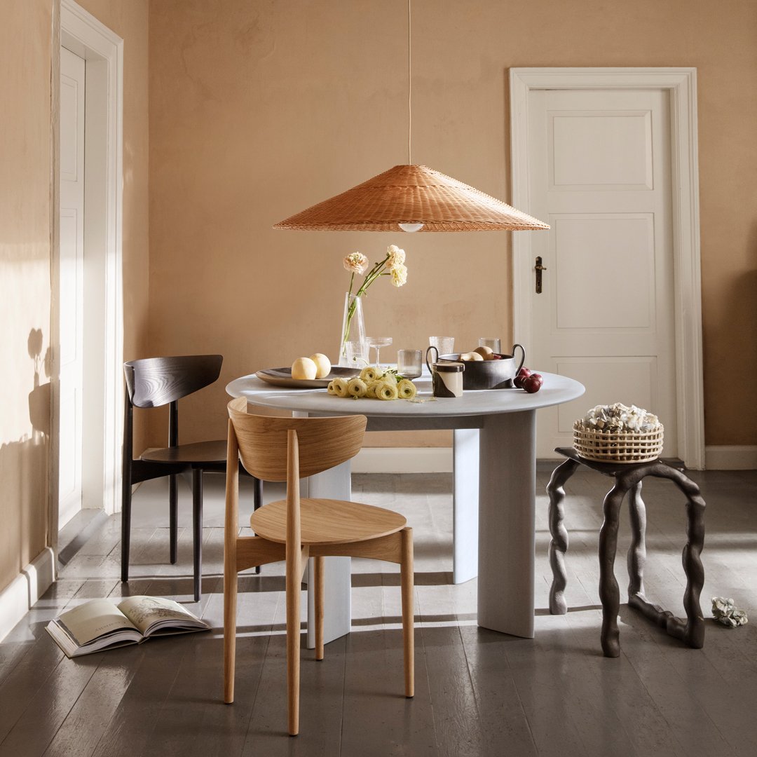 Herman Solid Wood Dining Chair - Sturdy & Comfortable Wooden Chair for Kitchen, Dining Room, and Restaurant Use