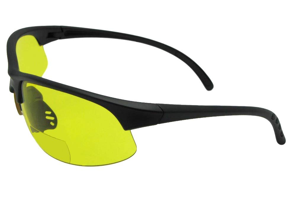 Semi Rimless Bifocal Sunglasses B33 - Stylish Reading & Distance Vision Eyewear for Outdoor Activities, Driving, and Fashion