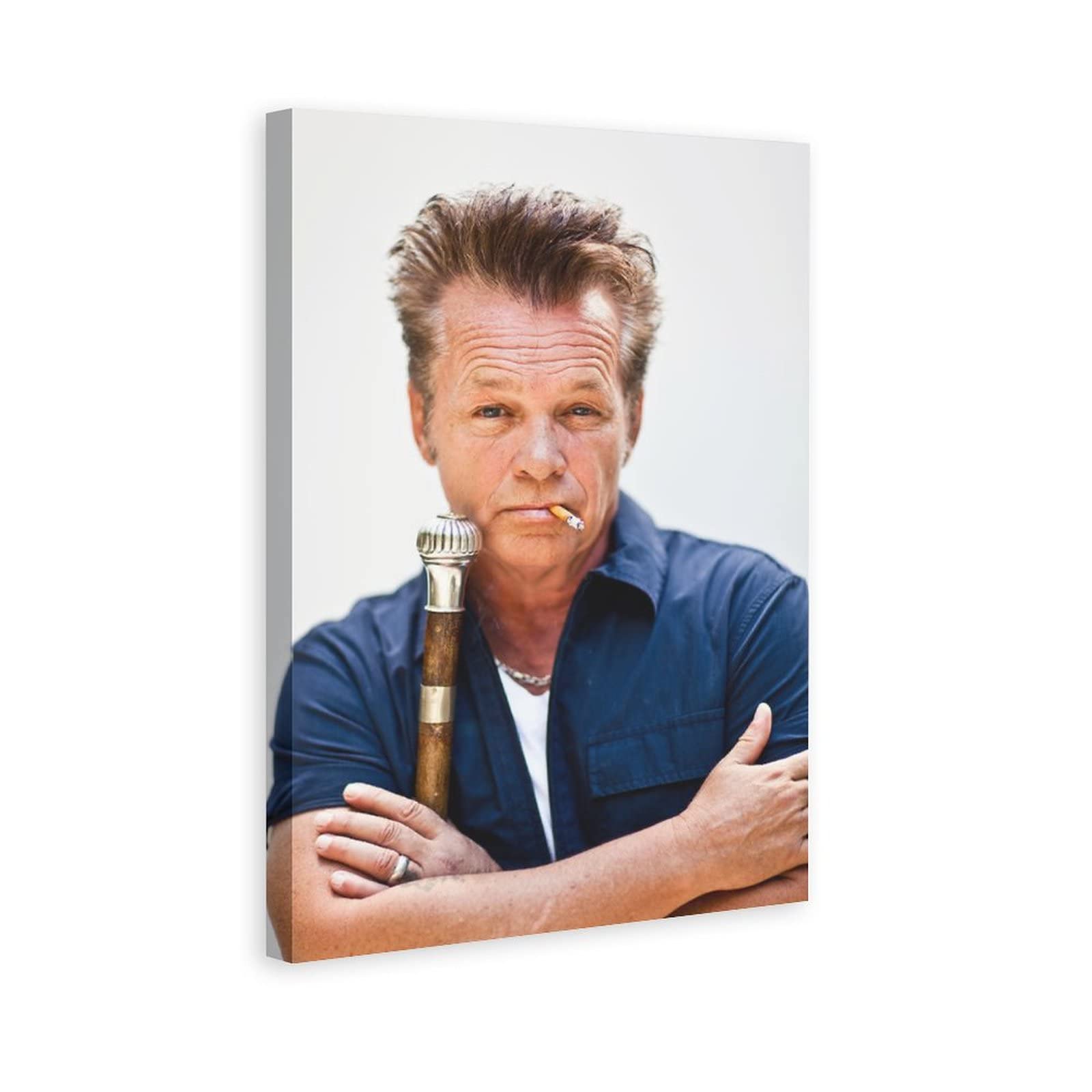 John Mellencamp Rock Singer Canvas Poster - 24x36 Inch Wall Art Decor for Living Room, Bedroom & Office - Famous Music Artist Painting Print - Perfect Gift for Fans & Home Decoration - Ideal for Music Lovers' Spaces & Man Cave Decor