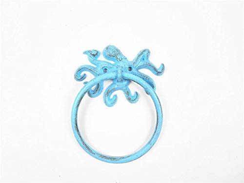 Vintage Cast Iron Octopus Towel Holder 6