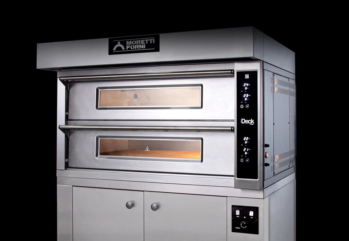 **Ampto iDeck Digital Control Electric Pizza Oven – 2 Deck Commercial Pizza Maker (61x66x14 cm Chamber) – Perfect for Restaurants, Pizzerias & Catering Businesses**