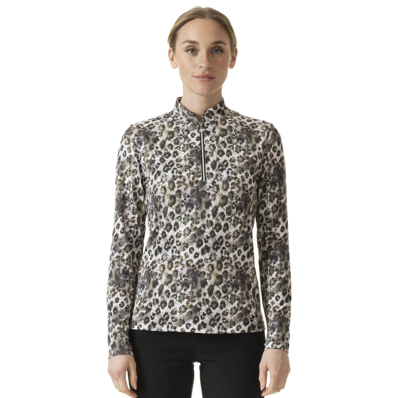 Arielle Nature Wild Women's 1/2 Zip Golf Pullover - Breathable & Moisture-Wicking for Outdoor Sports & Casual Wear