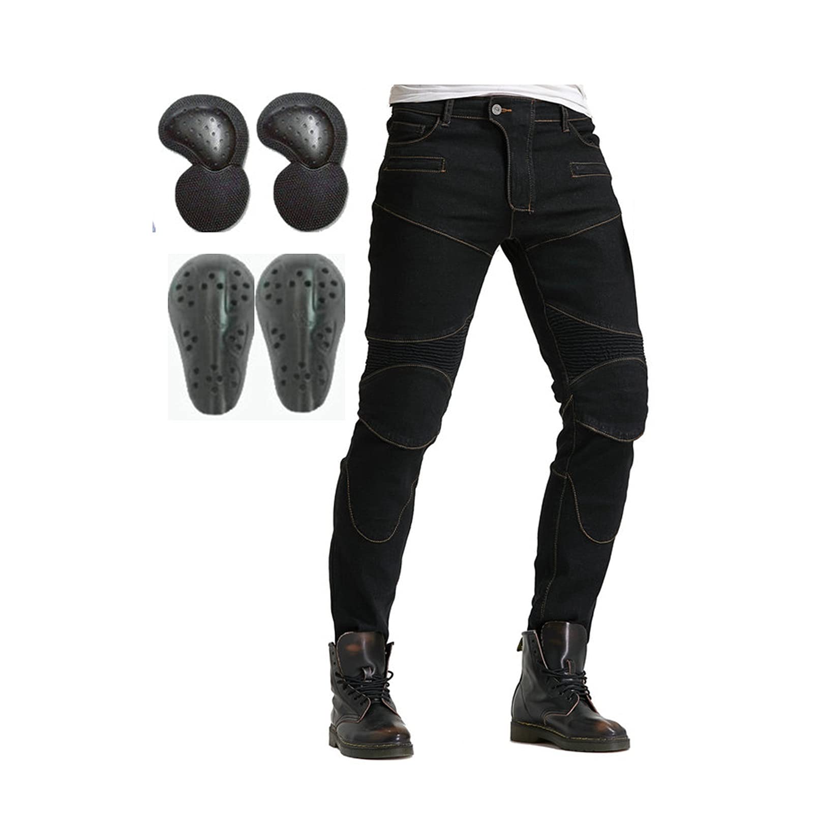 All-Season Motorcycle Pants for Men - Durable Riding Pants with Knee Protection - Perfect for Commuting, Touring & Adventure Riding
