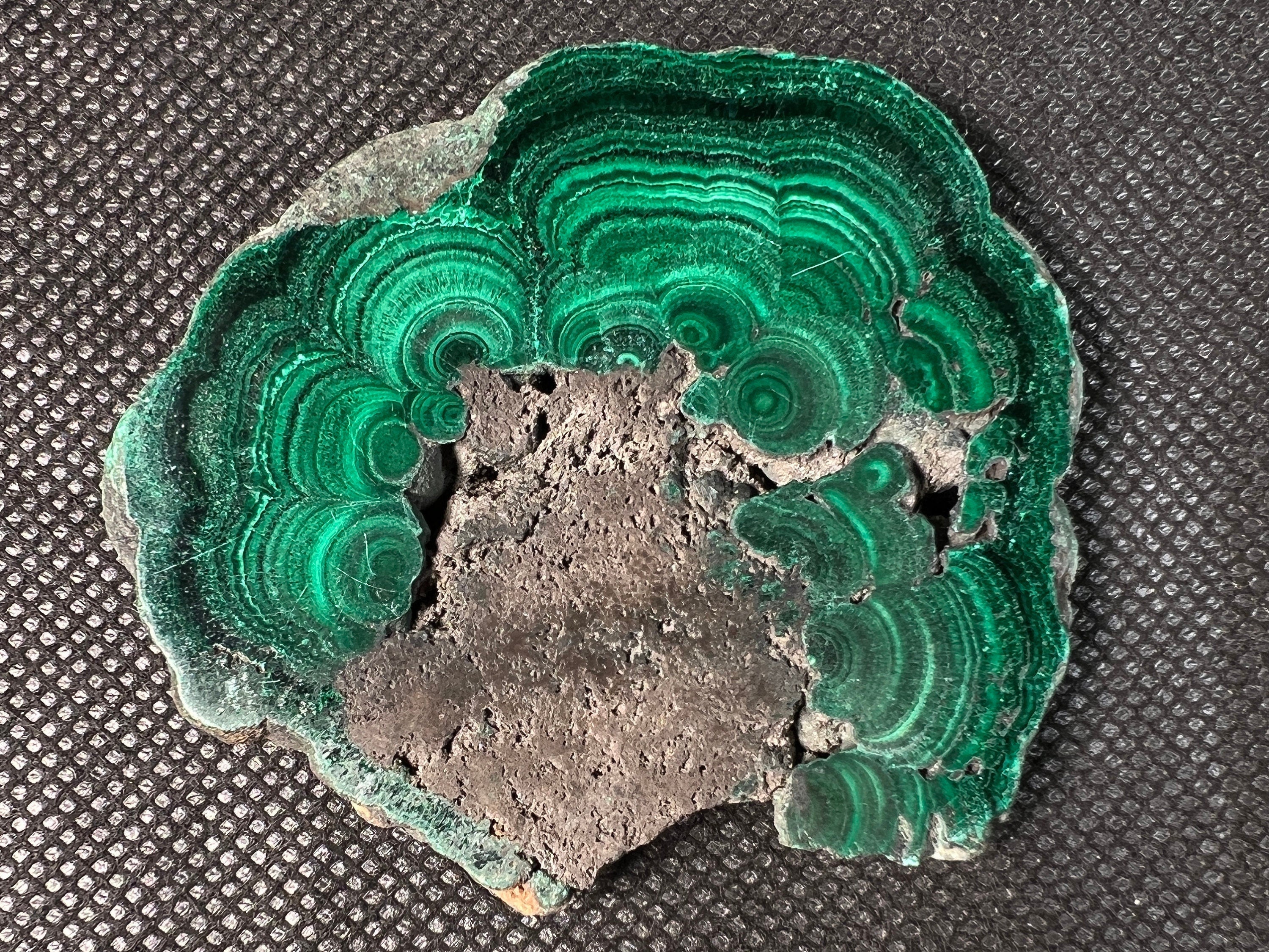 Premium Natural Malachite Crystal Slab - Polished Green Malachite Stone for Jewelry Making, Healing Crystals, Unique Spiritual Gift & Home Decor | Perfect for Meditation, Energy Work & Crystal Collections