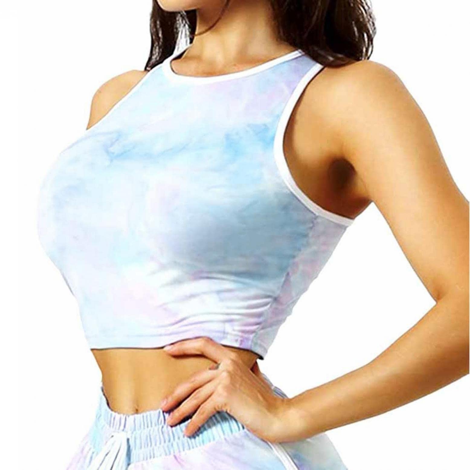 INNOVIERA Women's Workout Sets - Seamless Yoga Leggings & Crop Top for Gym & Yoga
