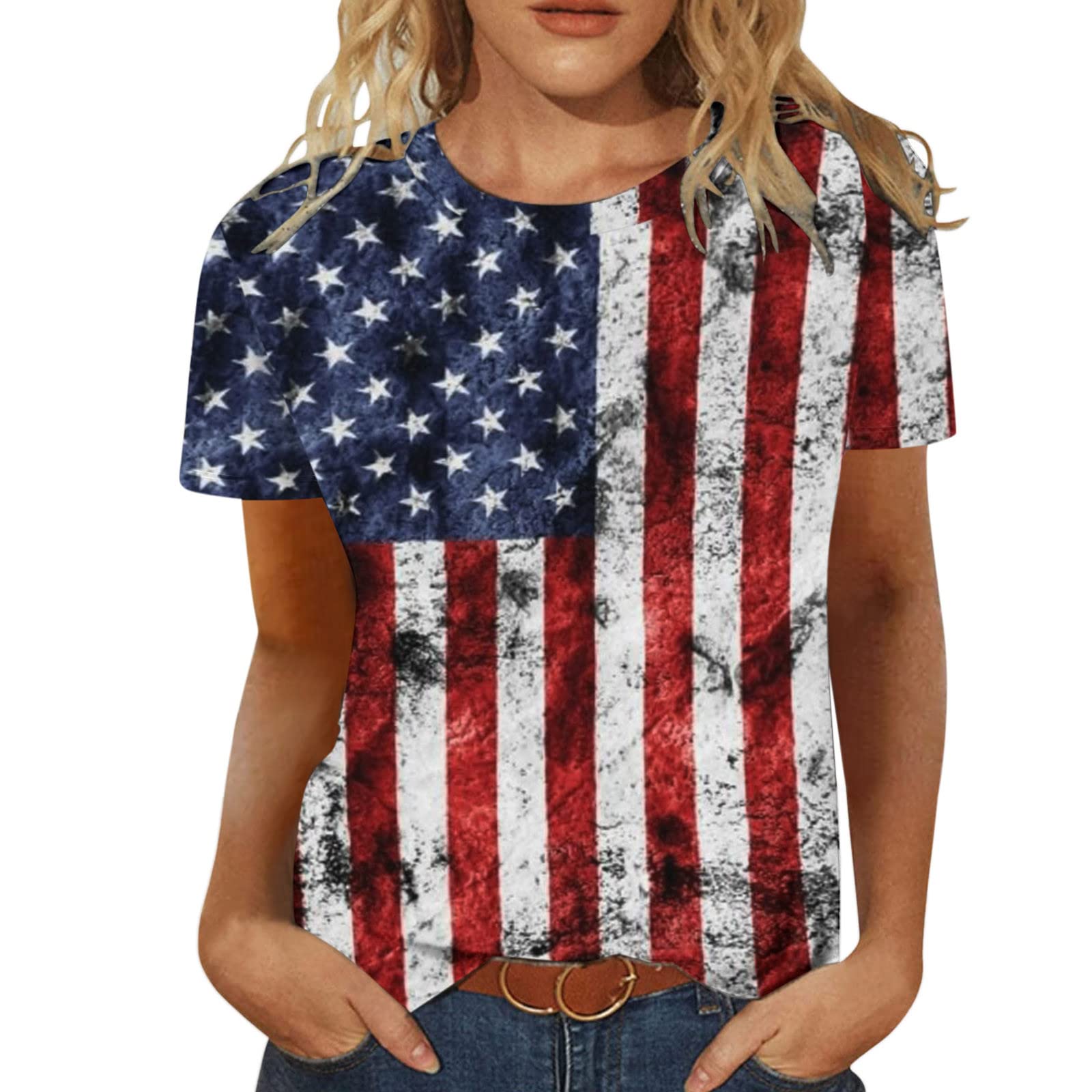 Women's Printed Tunic Tops - Long Sleeve & Cropped Summer Tee for Workout, Casual Wear & Office Outfits | Flowy Loose Fit T-Shirt with Side Slits