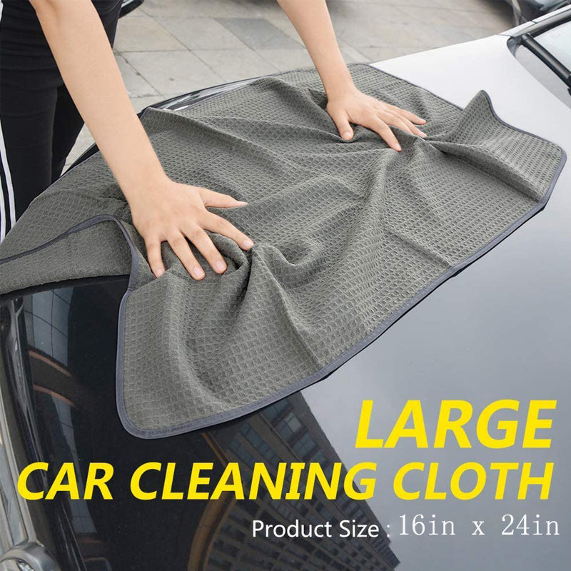 Premium Waffle Weave Microfiber Towel Set - 16x24 Inches, 380GSM, Ultra Absorbent & Quick Dry (Pack of 3) - Perfect for Gym, Spa, Beach & Bathroom Use