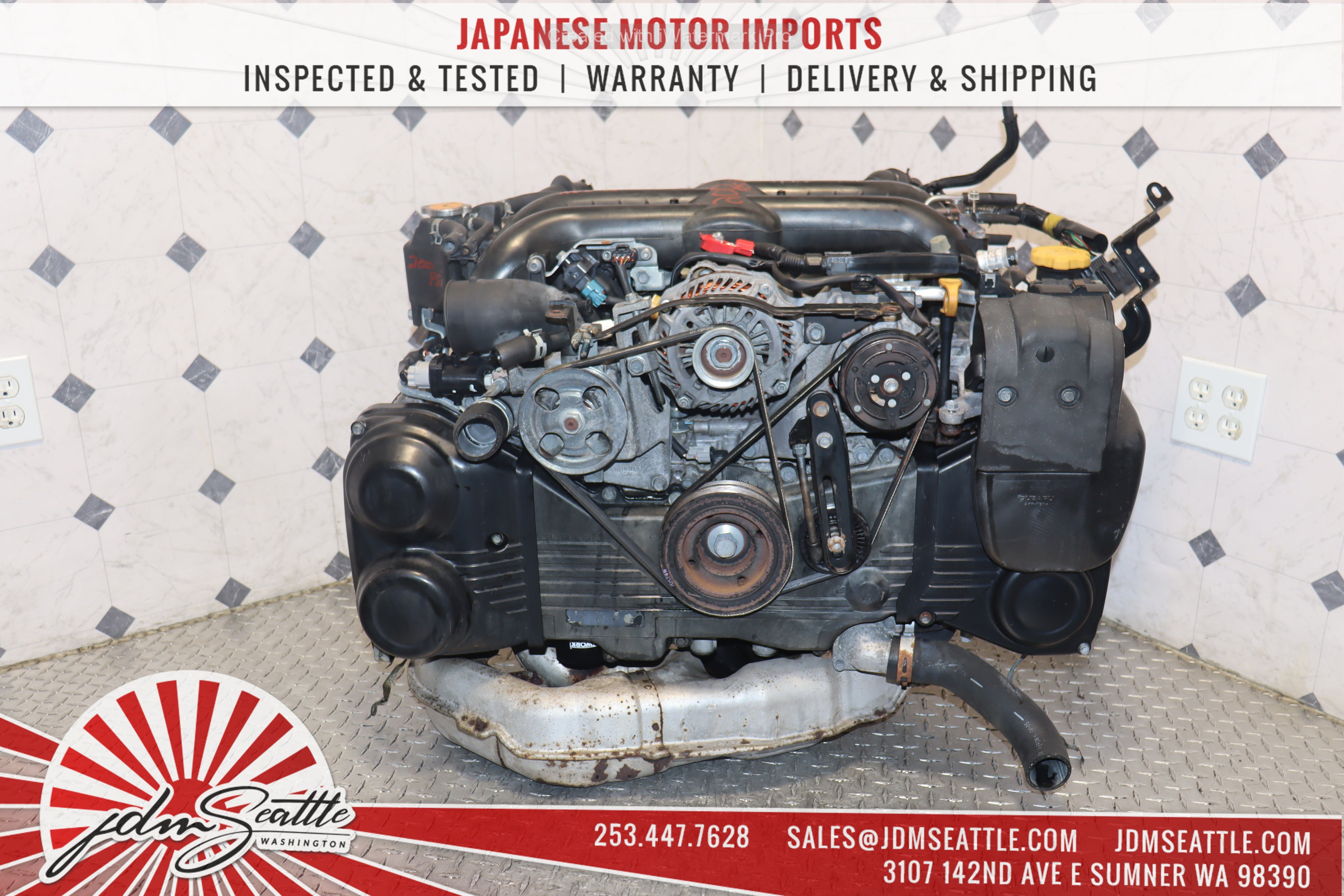 JDM EJ20Y DUAL AVCS 2.0L Engine for 2008-2014 Subaru Impreza WRX & Forester - Direct Replacement for 2.5L EJ255 - Performance Upgrade for Off-Road & Street Racing