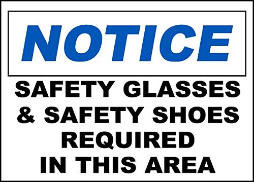 Safety and Warning Vinyl Stickers Bundle - 6 Pack (10