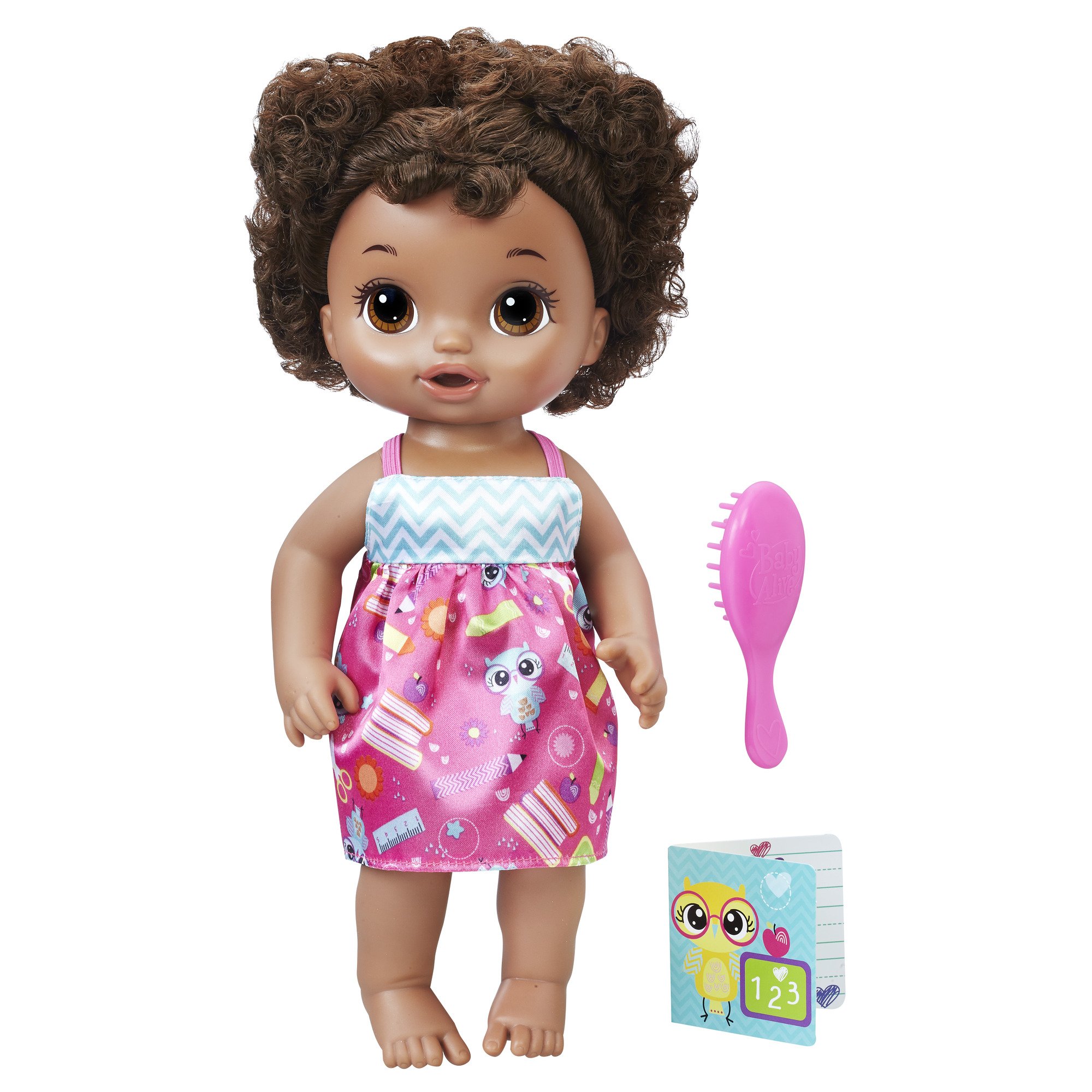 Baby Alive School Doll with Black Curly Hair & Accessories - Perfect for 3+ Kids Playtime