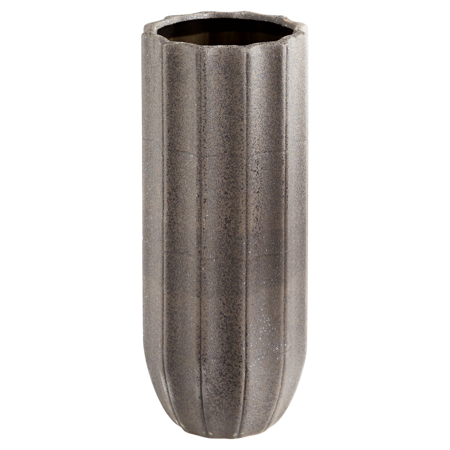 Brutalist Vase - Large Grey Ceramic Home Decor | Modern Centerpiece for Living Room, Dining Table & Office | Cyan Design 11189