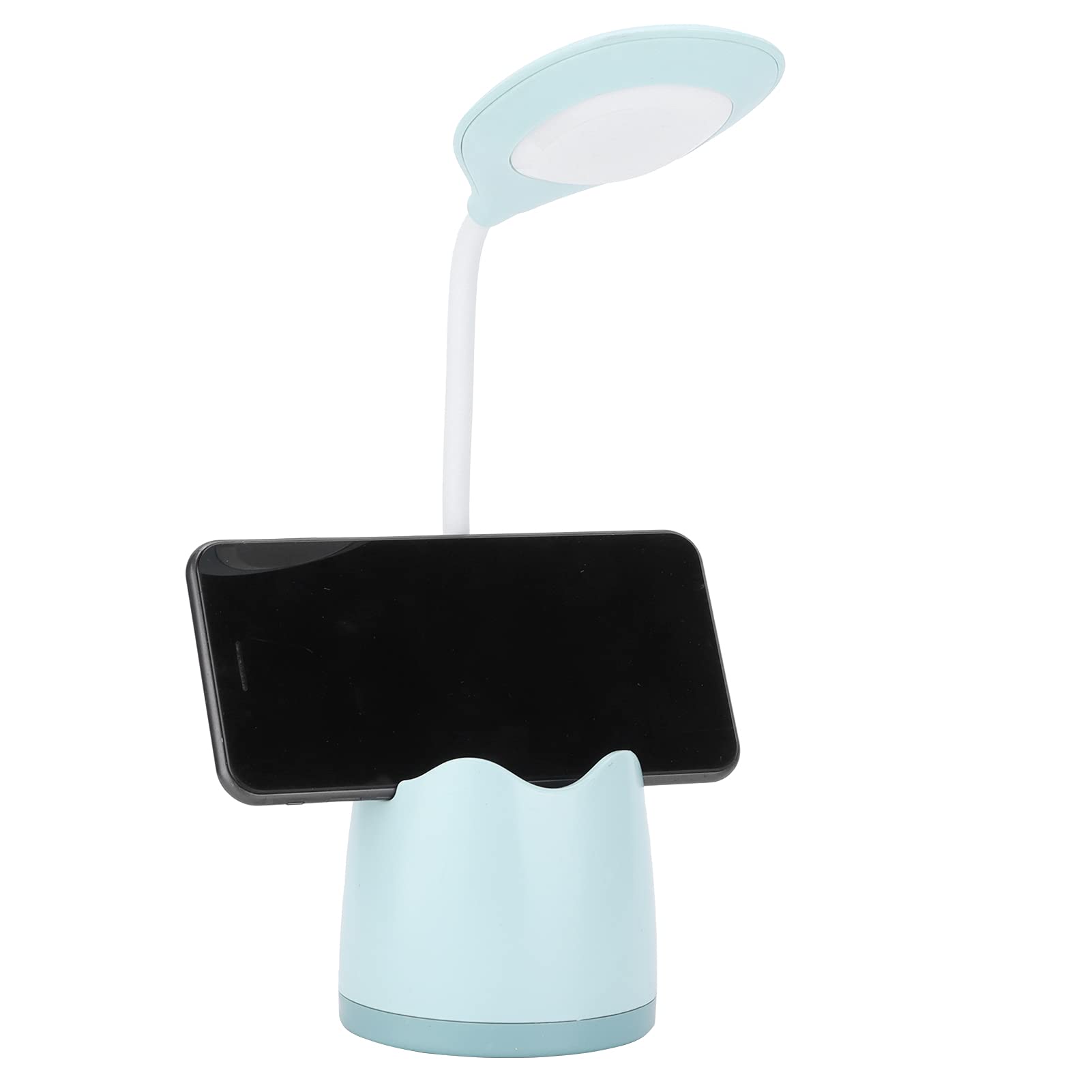 LED Desk Lamp with Pen Holder - Adjustable Reading Light for Study, Office, Bedroom & Dormitory - Blue Night Light for Eye Protection & Focus - Perfect for Late-Night Studying, Working & Relaxing