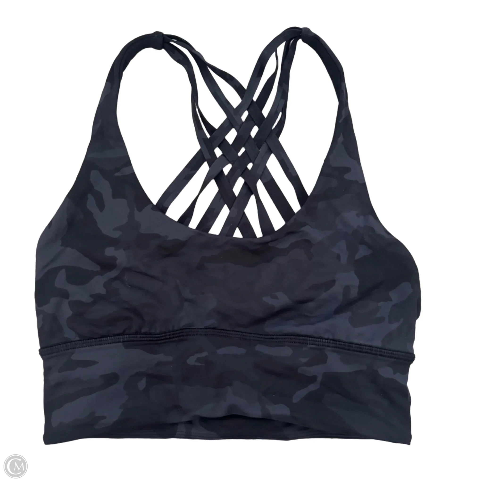 Lululemon Women's Athletic Sports Bra - Black & Grey, Size S - Perfect for Yoga, Running & Gym Workouts