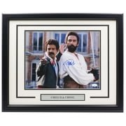 Cheech and Chong Autographed Framed 11x14 Corsican Brothers Photo with JSA Certificate - Perfect for Movie Memorabilia Collectors and Comedy Fans