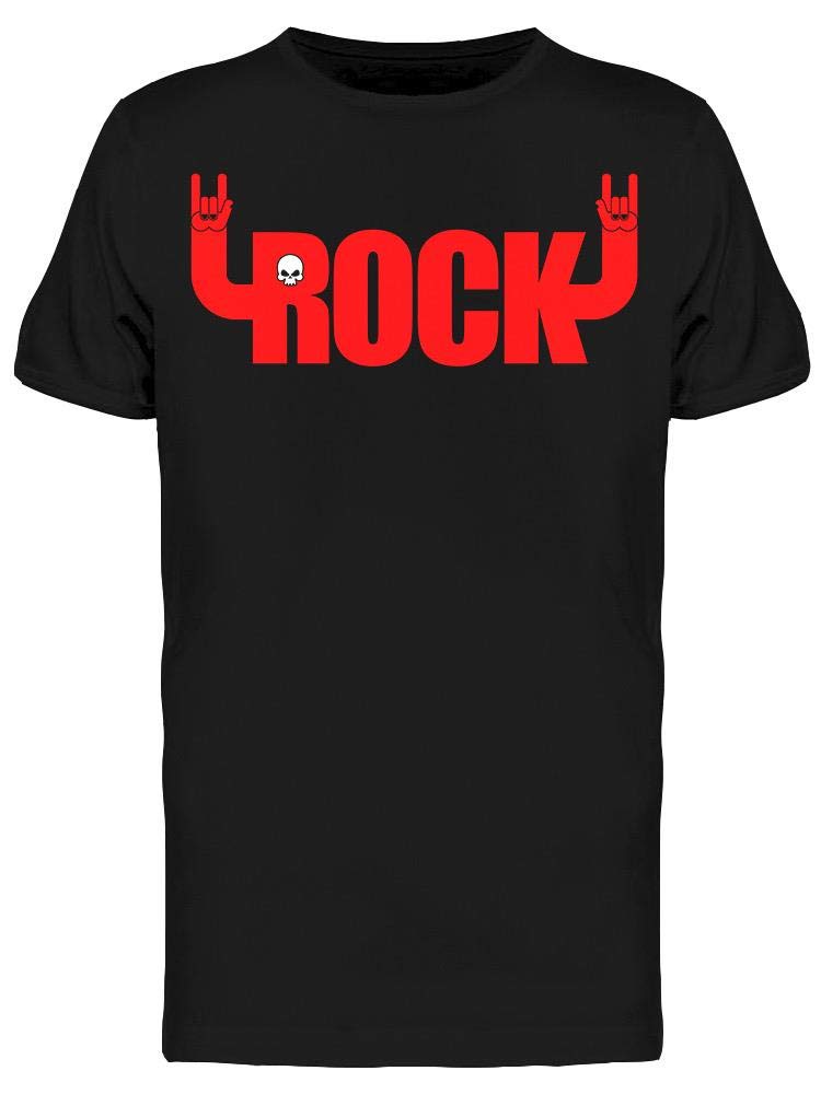 Rock Hand Sign T-Shirt for Men - Trendy Graphic Tee for Concerts, Casual Wear & Street Style