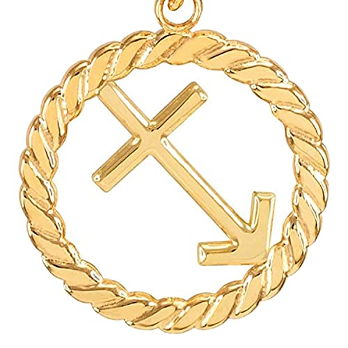 14k Yellow Gold Personalized Sagittarius