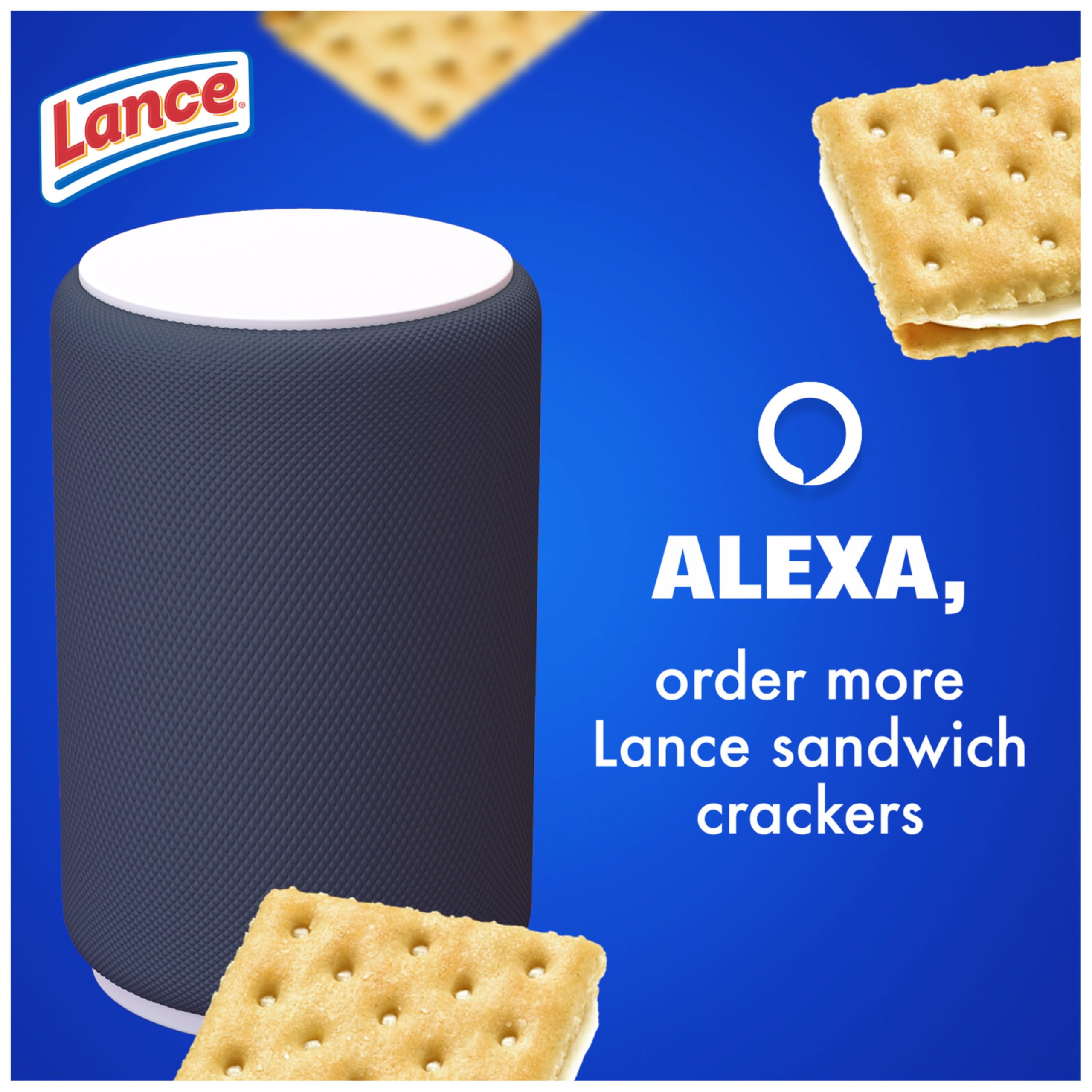 Lance Sandwich Crackers - Captain's Wafers Cream Cheese & Chives (10 Packs, 6 Sandwiches Each) | Perfect for Lunch Boxes, Office Snacks & Road Trips
