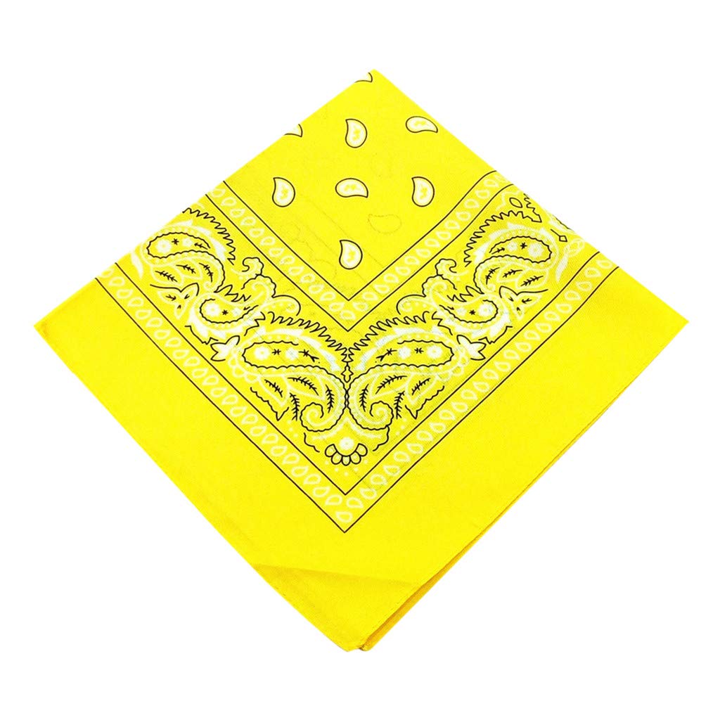 Watonic Cotton Double Sided Print Paisley Bandana Scarf - Stylish Head Wrap for Women & Men - Perfect for Outdoor Activities, Fashion Accessories, and Hair Protection