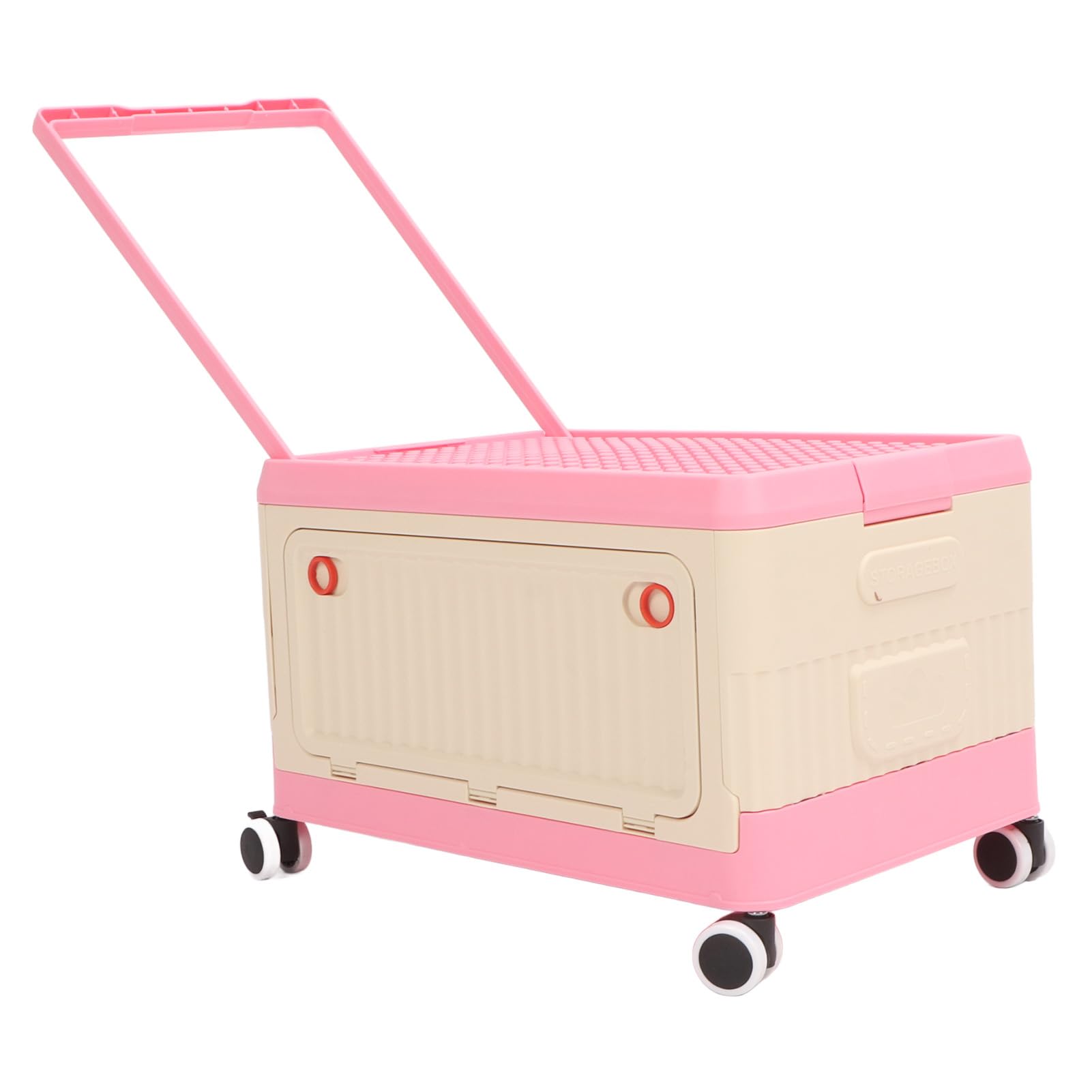 Collapsible Toy Storage Box with Lid and Wheels - Large Kids Toy Organizer for Nursery, Playroom & Bedroom - Perfect for Organizing Stuffed Animals, LEGOs & Playroom Toys