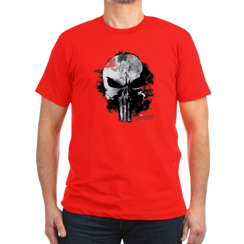 Punisher Skull Black Graphic T-Shirt for Men - Fitted Cotton Tee - Cool Casual Wear for Outings, Gym & Everyday Use