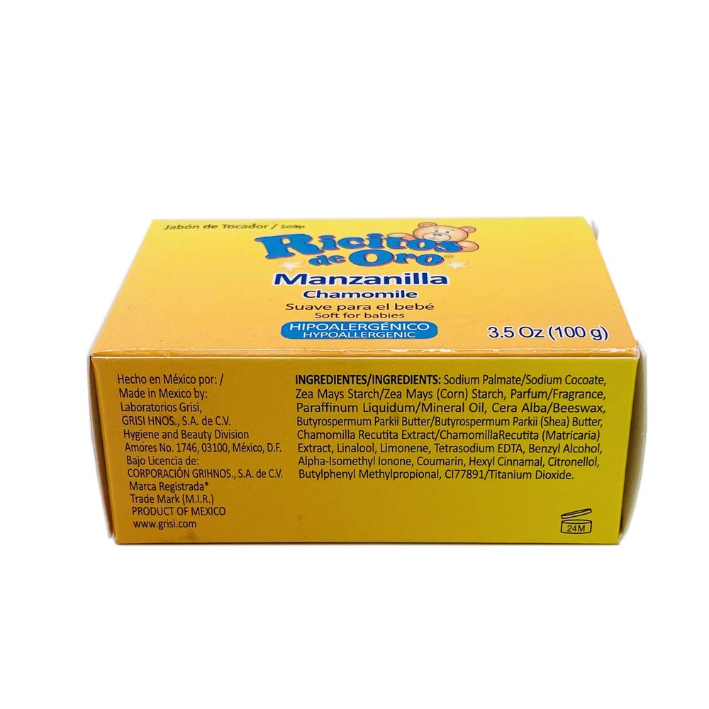 Goldilocks Chamomile Soap with Natural Chamomile Extract - 100g Gentle Cleansing Bar for Sensitive Skin & Relaxing Bath Time