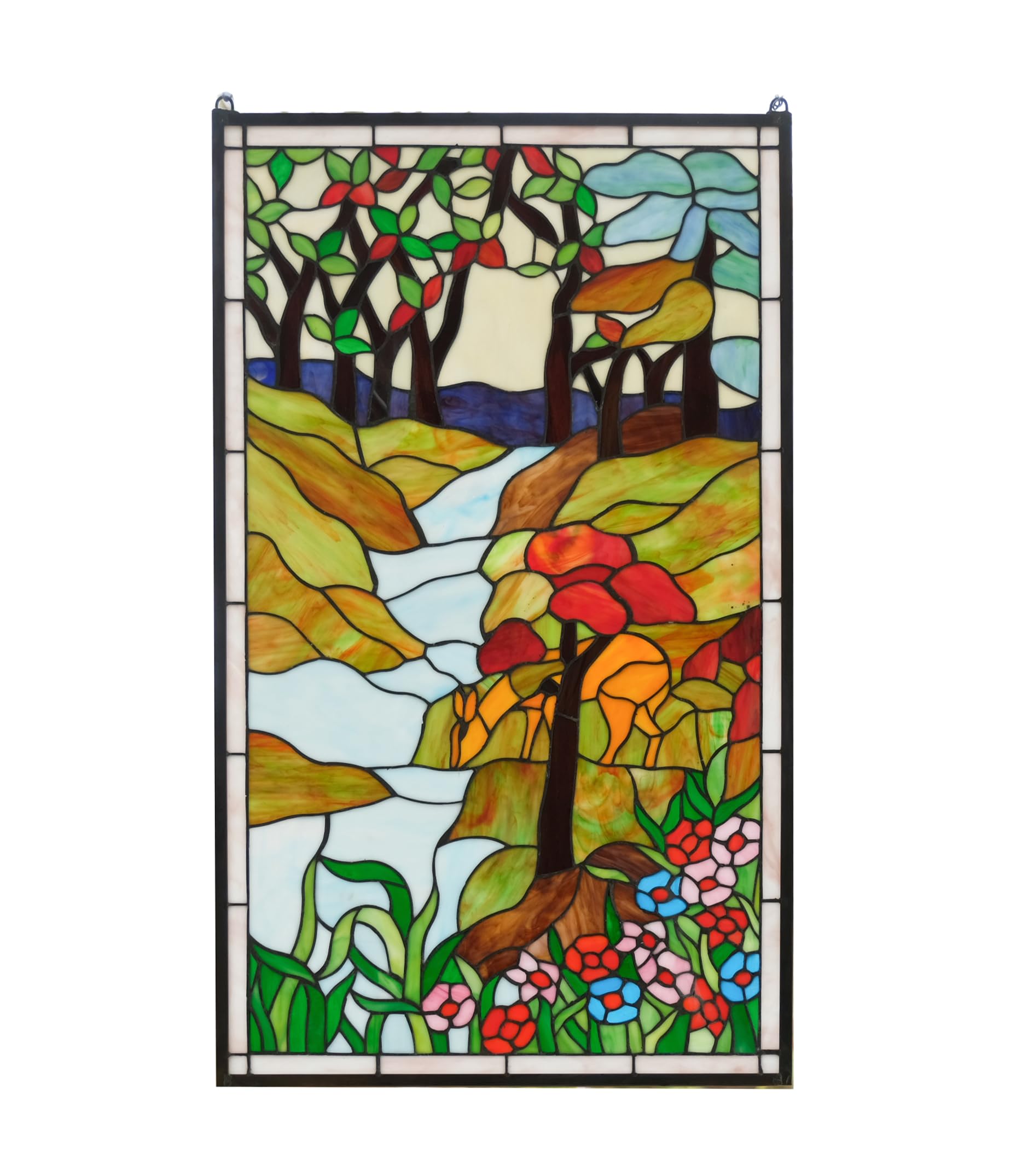 Handcrafted Stained Glass Window Panel - 20.5