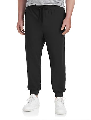 DXL Men's Big and Tall Hybrid Joggers - Comfortable Stretch Athletic Pants for Casual Wear, Workout & Lounge - Society of One Collection