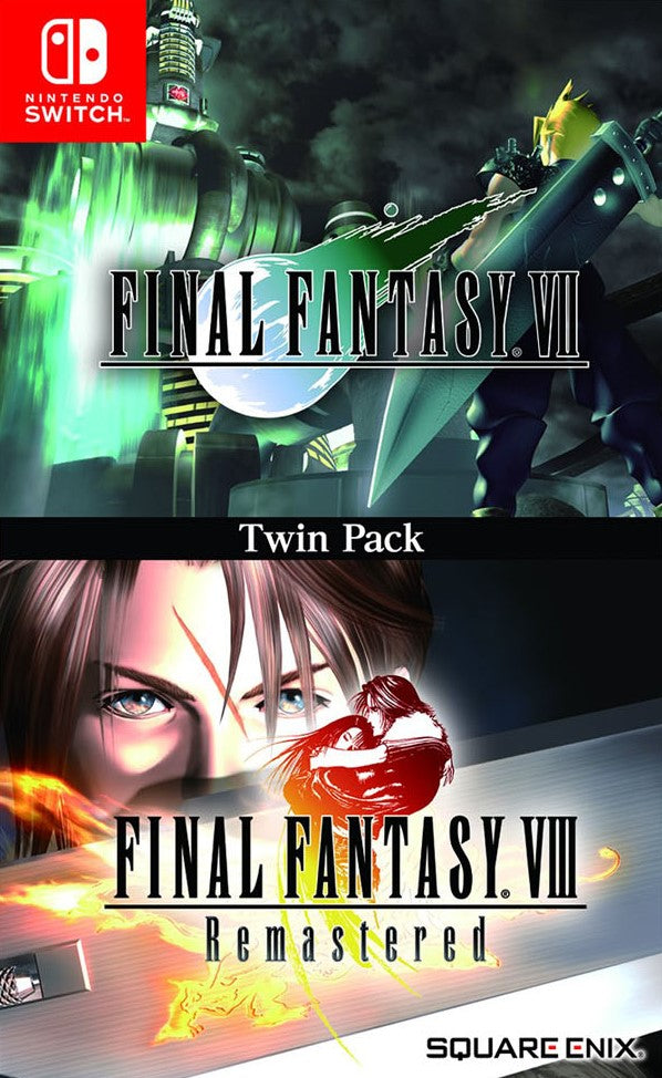 Final Fantasy VII & VIII Remastered Twin Pack - PlayStation 4 Game Bundle | Classic JRPG Adventure | Perfect for Fans & Collectors | Great for Gaming Nights & Nostalgic Playthroughs