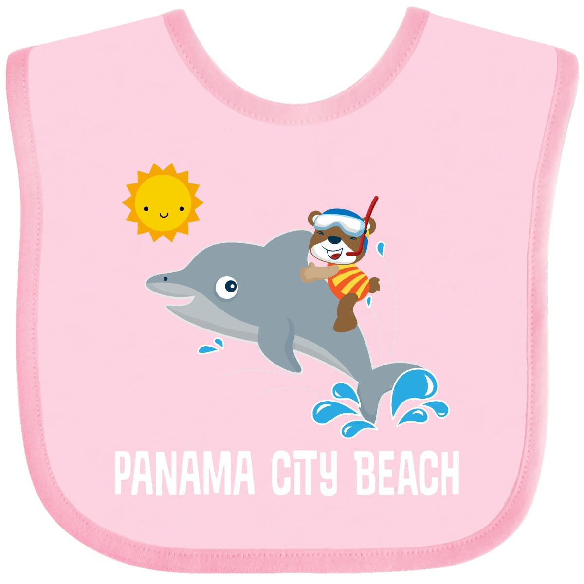 Panama City Beach Florida Vacation Baby Bib - Soft & Absorbent for Infants - Perfect for Beach Trips & Family Outings