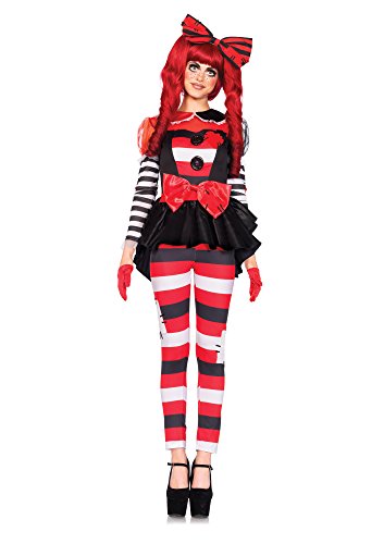 Leg Avenue Women's Rag Doll Costume - Vintage Doll Dress for Halloween, Cosplay & Themed Parties - Perfect for Costume Contests & Dress-Up Events