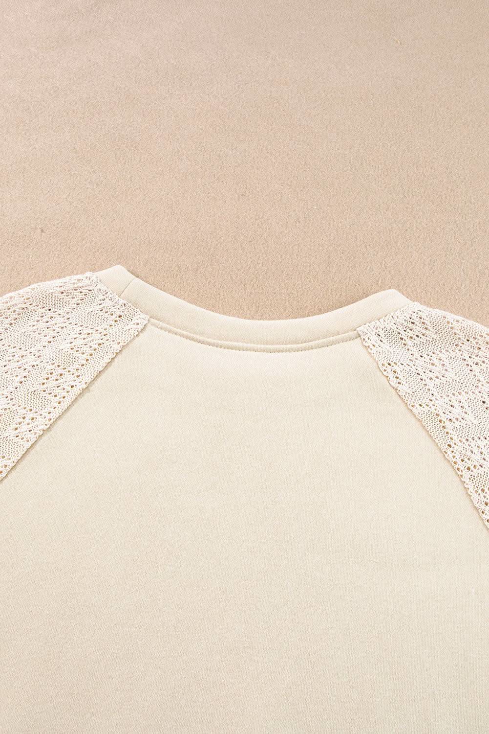Stylish Knit Patchwork Pullover Sweater in Parchment | Trendy Women's Casual Wear for Fall & Winter | Perfect for Office, Dates & Weekend Outings