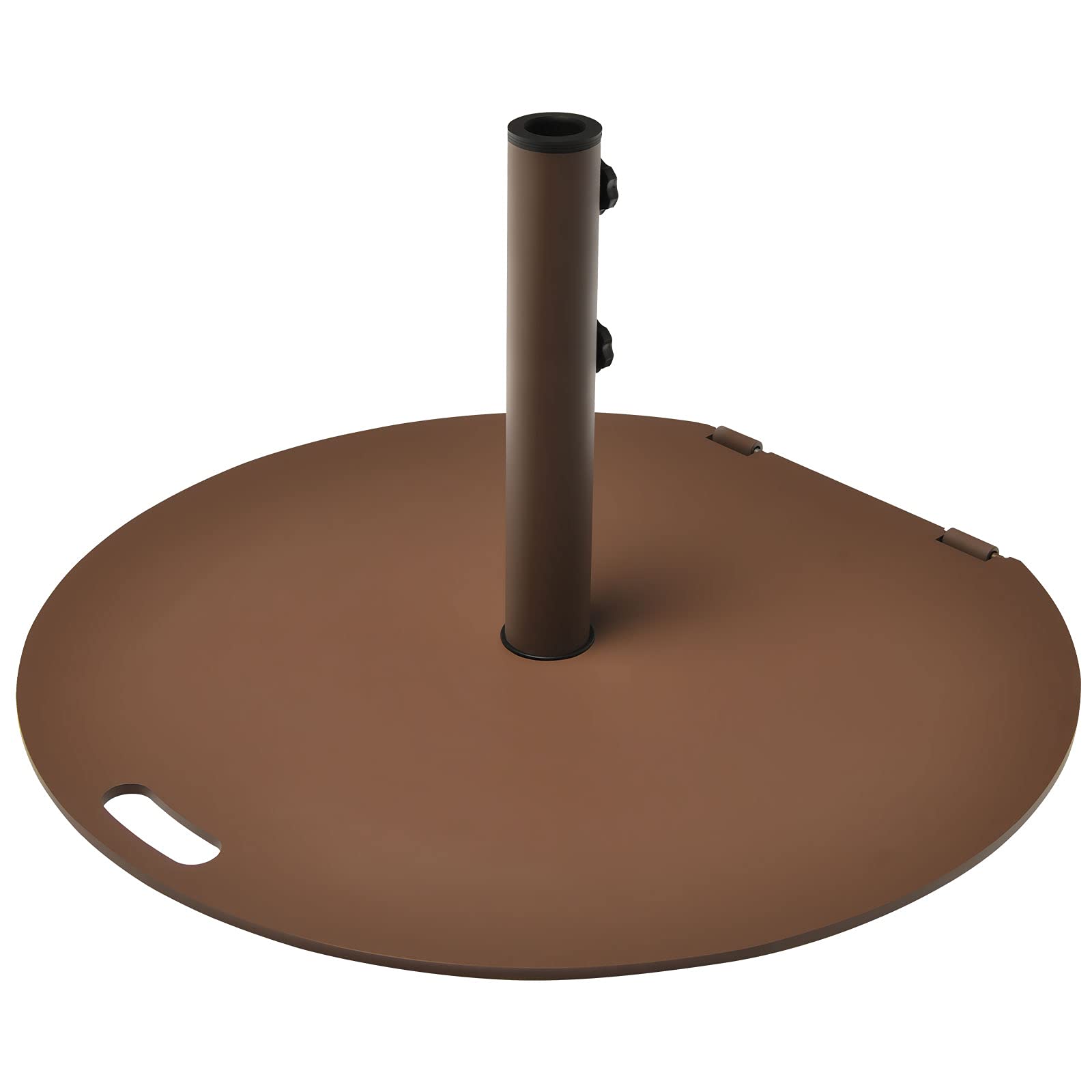 Tangkula 50LBS Heavy Duty Steel Umbrella Base with Wheels for Patio, Poolside & Garden