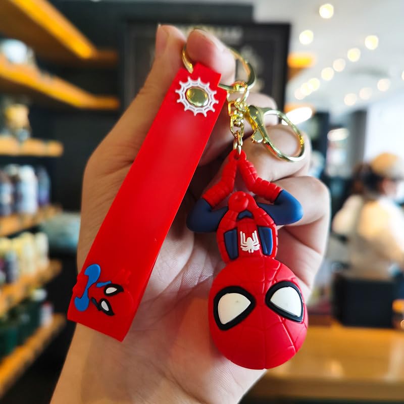 Cute Cartoon Keychain for Kids - Durable Keyring Accessories for Girls & Boys, Car Charms, Backpack Decor, Wristlet Key Holder - Perfect for School, Travel, Gifts & Everyday Use