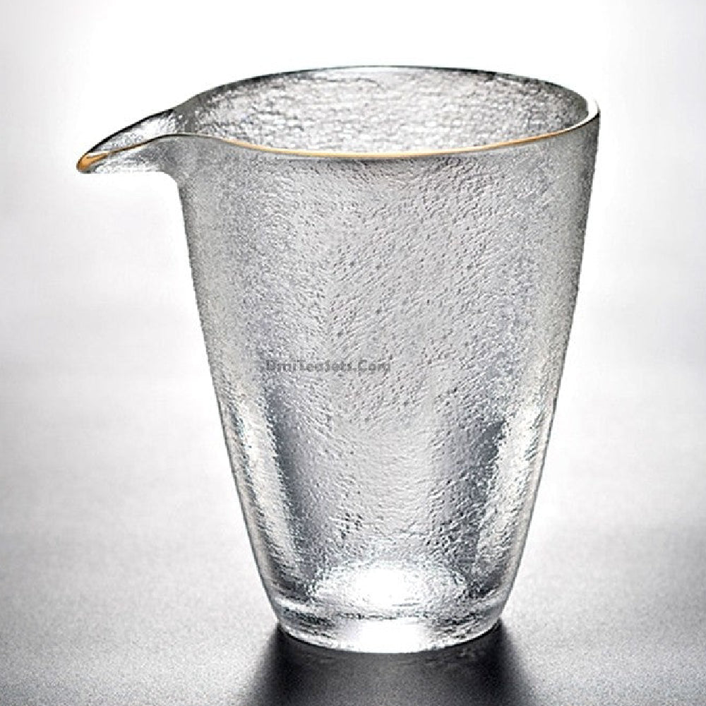 Japanese Glass Fair Cup With Golden Rim - Elegant Tea & Coffee Cup for Home, Office, and Gifts - Perfect for Afternoon Tea, Ceremonies, and Special Occasions