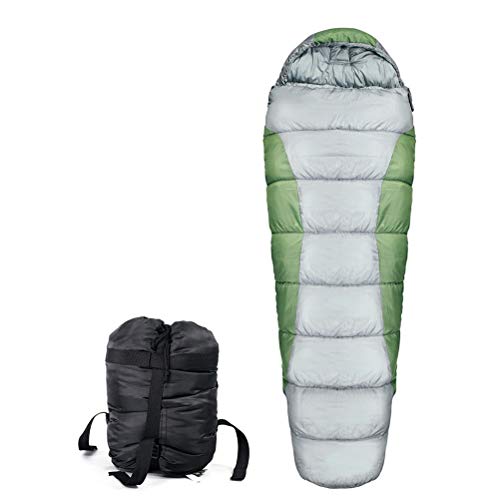 Multifunctional Hammock Sleeping Bag - Warm & Lightweight for Winter Camping, Hiking, Travel - Thermal Insulated Cotton Sleeping Bag for Outdoor Adventures (Green) - Perfect for Backpacking, Picnics, and Cold Weather Camping