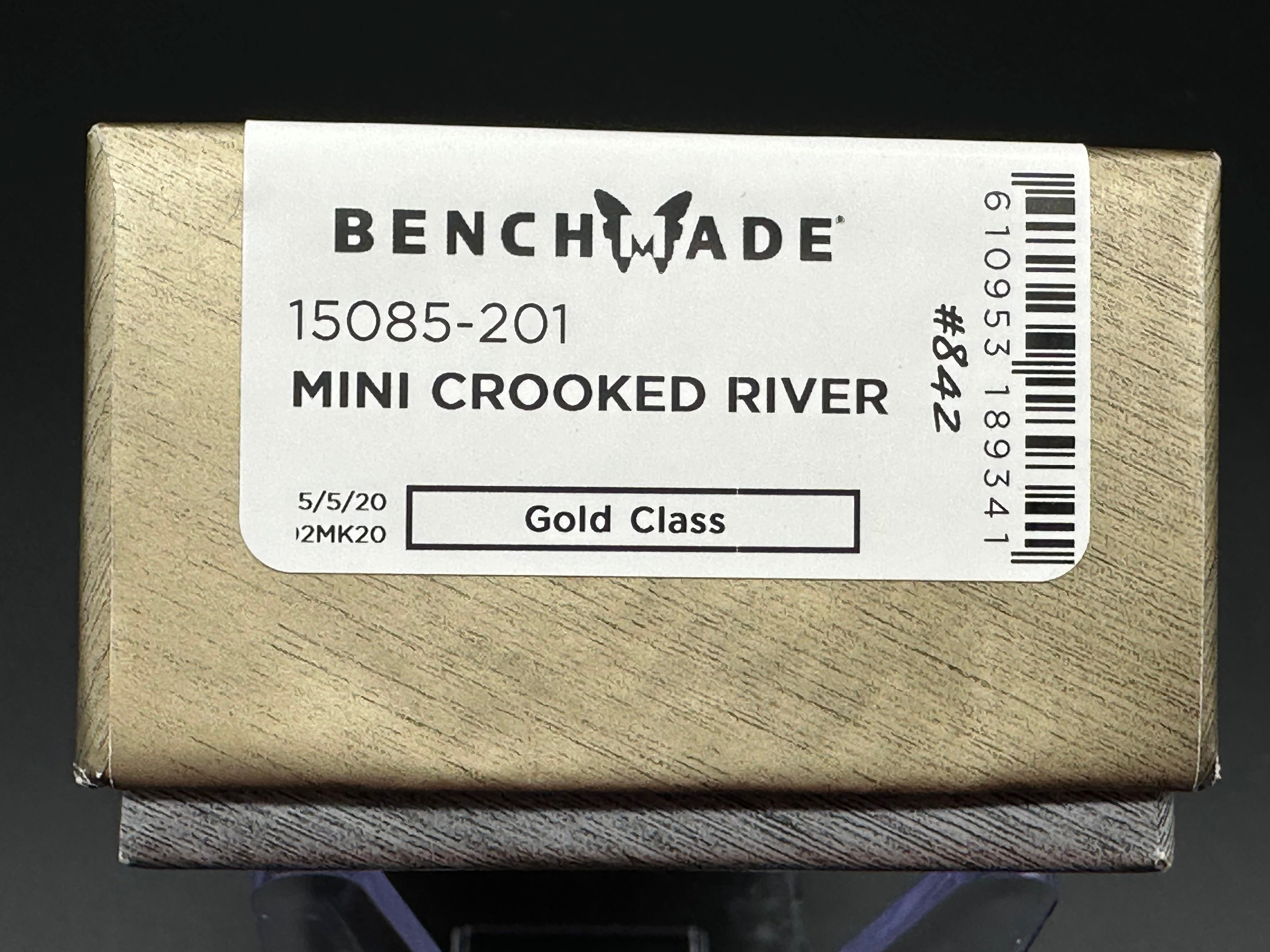 Benchmade Gold Class Mini Crooked River Knife - Premium Folding Pocket Knife for EDC, Outdoor & Camping - Perfect for Hunting, Fishing & Survival Gear