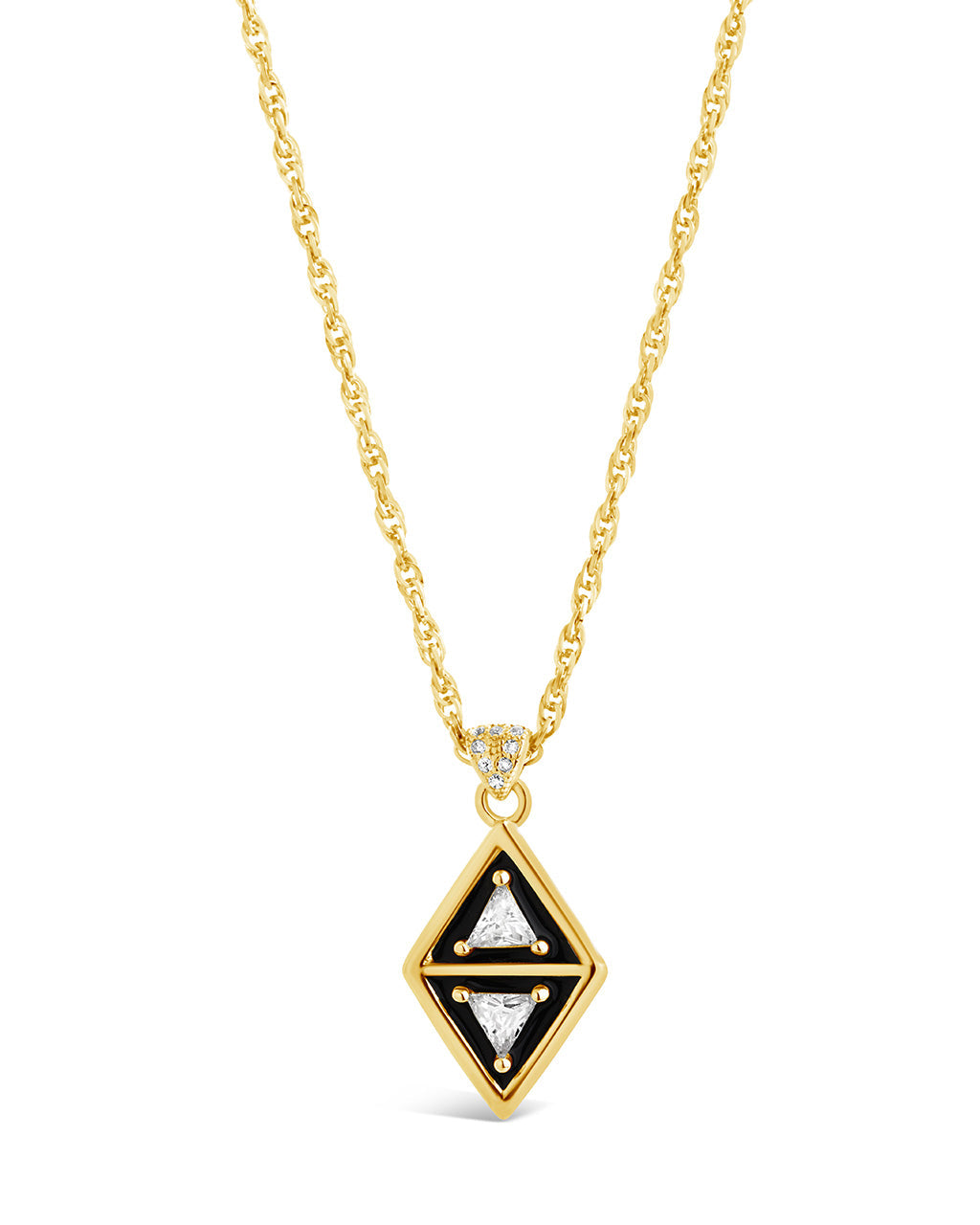 Nerezza CZ & Enamel Pendant Necklace for Women | Elegant Cubic Zirconia Jewelry Gift for Birthday, Anniversary & Valentine's Day | Perfect for Parties, Date Nights & Special Occasions